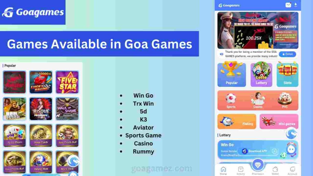 Games Available in Goa Games